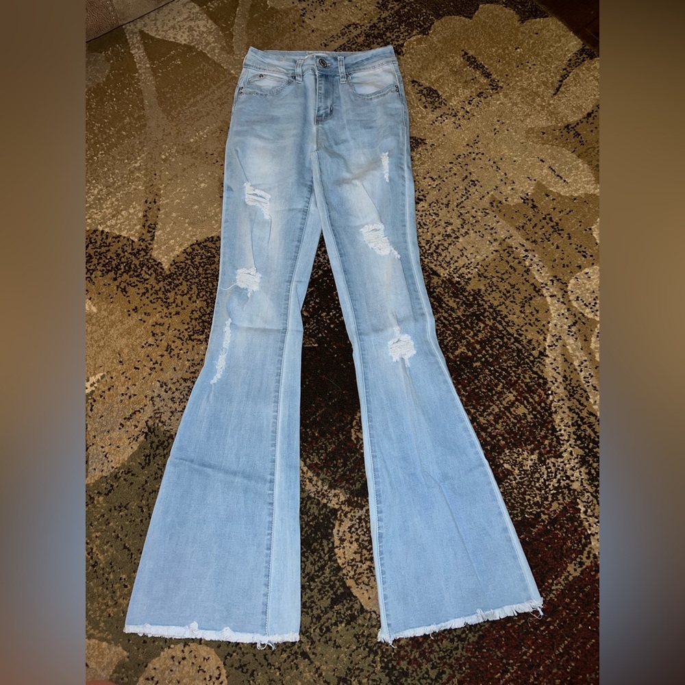 YMI Light Blue Flare Jeans